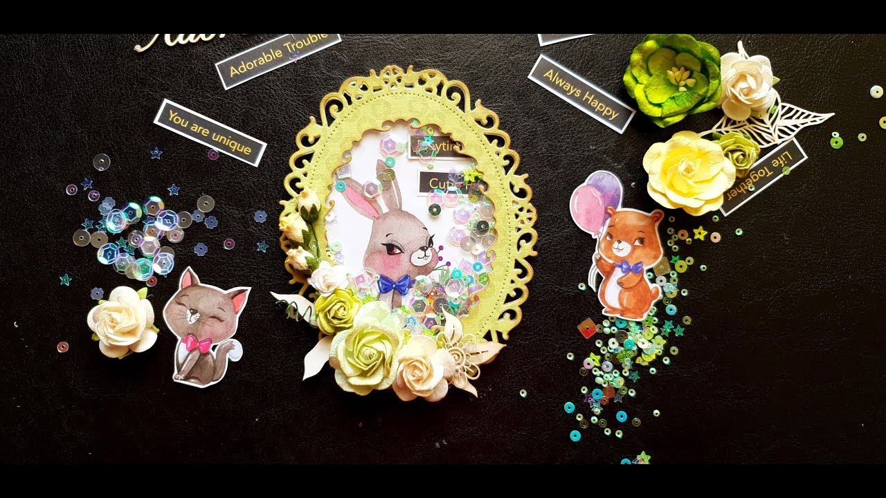 How to make Shaker Embellishments | Easy Shaker Card tutorial | Beads and Sequins tutorials