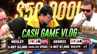 My Biggest Poker Win Ever! $50,000 High Stakes Cash Vlog