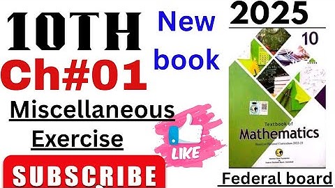 Class 10 Maths Miscellaneous Exercise 1|class 10 Miscellaneous ex 1 NBF |class 10 Miscellaneous ex 1