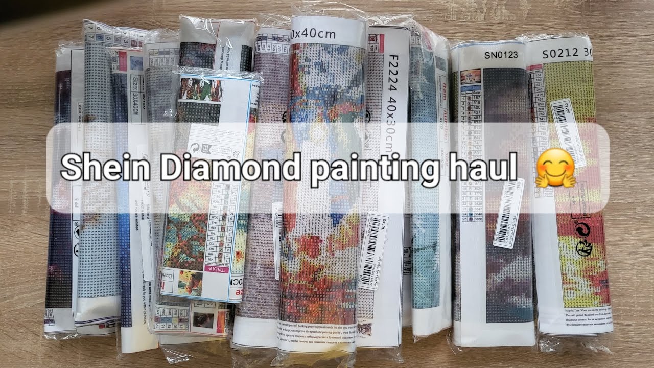 Shein Diamond painting ASMR big haul 🙃