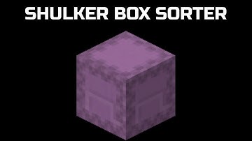 Shulker box sorter (feat. arthurblgamer)
