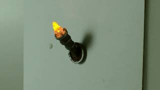 Flickering torch h 3.7 cm with 12 v yellow led. video