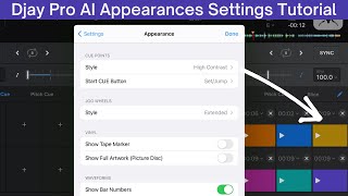 Djay Pro AI Appearances Settings Tutorial