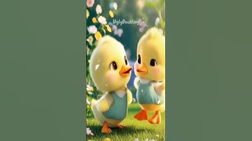 a couple of ducks are dancing love💖🦆#trending #shorts