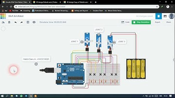 ROBOTIC ARM - TINKERCAD