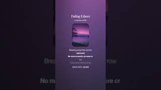 Fading Echoes Version #2 #newsong #hitssong #viralsong #popsongs #electronicmusic #sadsong #song