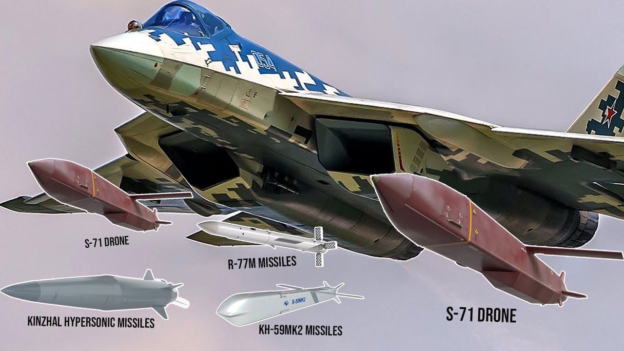 Российские истребители Су-57 с новым вооружением и оборудованием поступили в состав ВВС России.