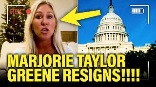🚨MARJORIE TAYLOR GREENE ABRUPTLY RESIGNS