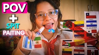 Asmr 🖍️Pov: Eres Mi Cartulina 💌 //Asmr Spit Painting 👅💦Wiiii