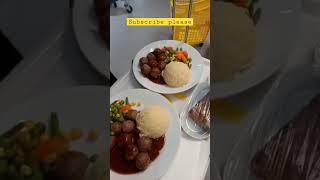 Ikea  swedish meatballs with mashed potato😋#shorts #dinner