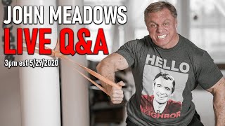 Live Q & A with John Meadows | Gyms Open back up, My 1st Workout & More Wealth
