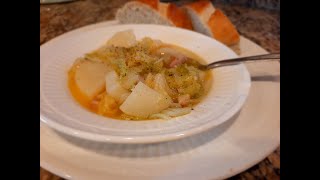 Freecaus! ( ham ,potato and cabbage soup)