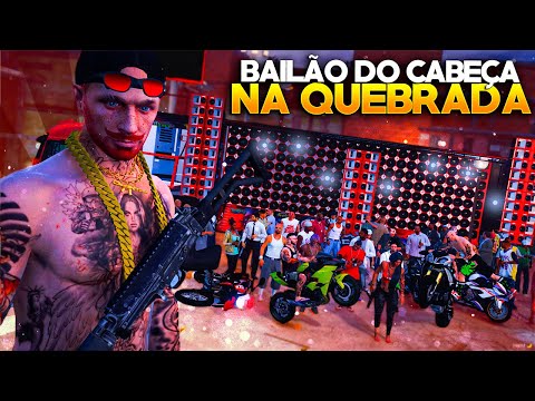 GTA V: VIDA DO CRIME | DIA DE BAILE DE FAVELA NA CAMPÃO!!🔥 DEU TRETA, E A POLICIA INVADIU... | EP#15
