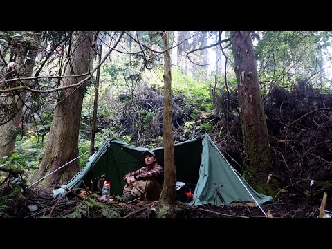 【ソロキャンプ】ホントテントウィンターキャンプ