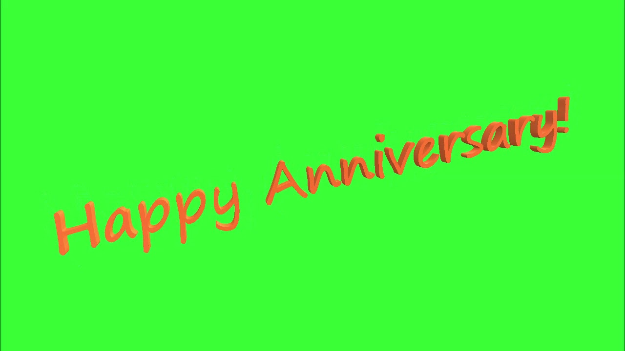 happy anniversary free green screen effect YouTube