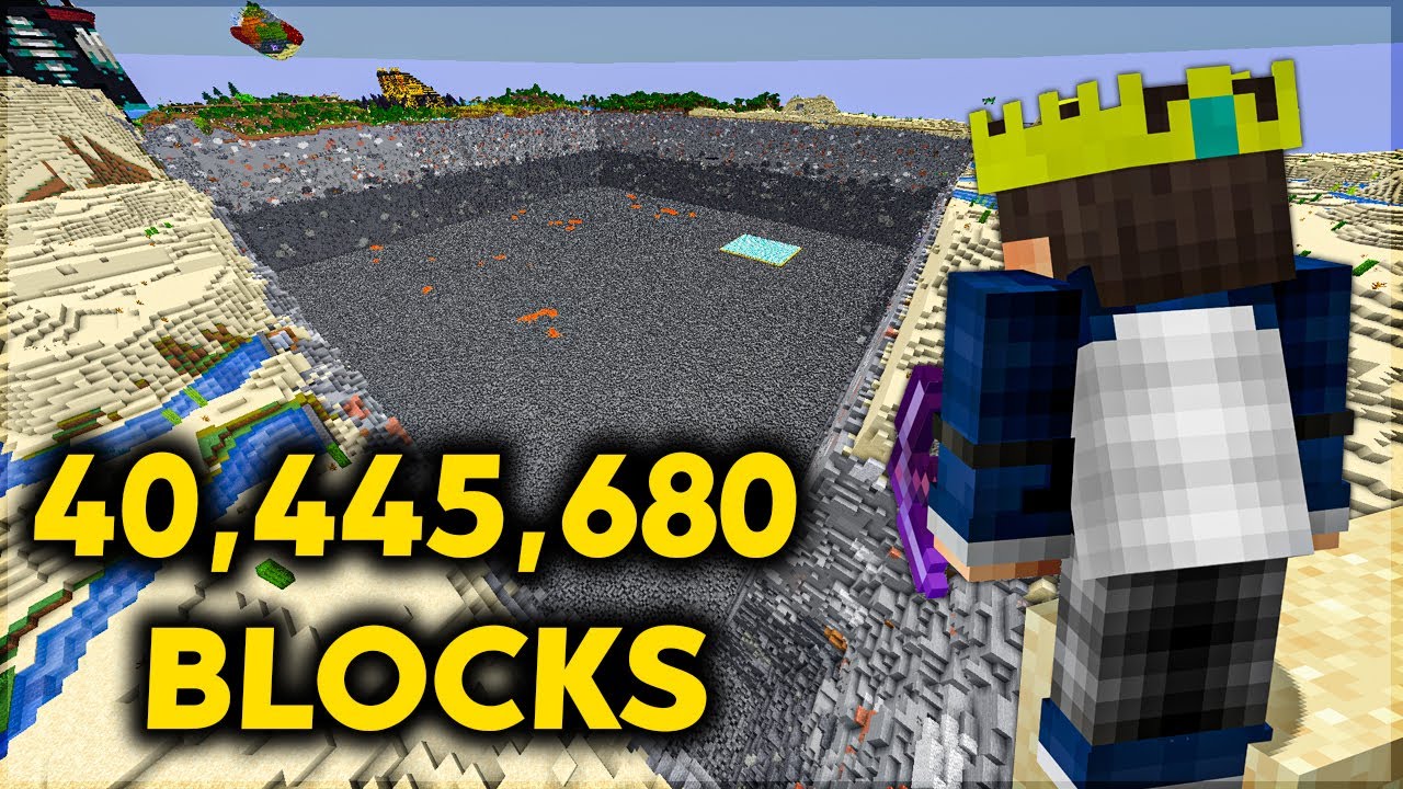 REMOVING 40,372,640 BLOCKS in Minecraft Hardcore (Hindi)