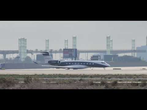 Gulfstream G700 Takeoff from LAX airport 🛫 plane spotting