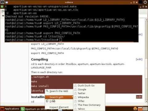 Come installare SliTaz su Apertium
