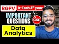 Data Analytics Most Important Topics for RGPV | B.Tech CSE 5th Sem Exam Preparation