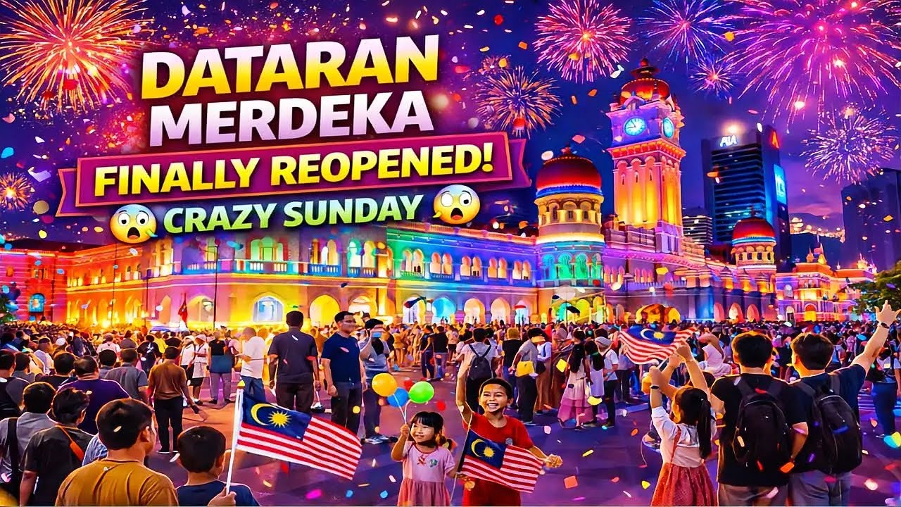 Finally After 11 Months Welcome To Everyone | Dataran Merdeka Crazy Sunday Night Full Walking Tour😱😳