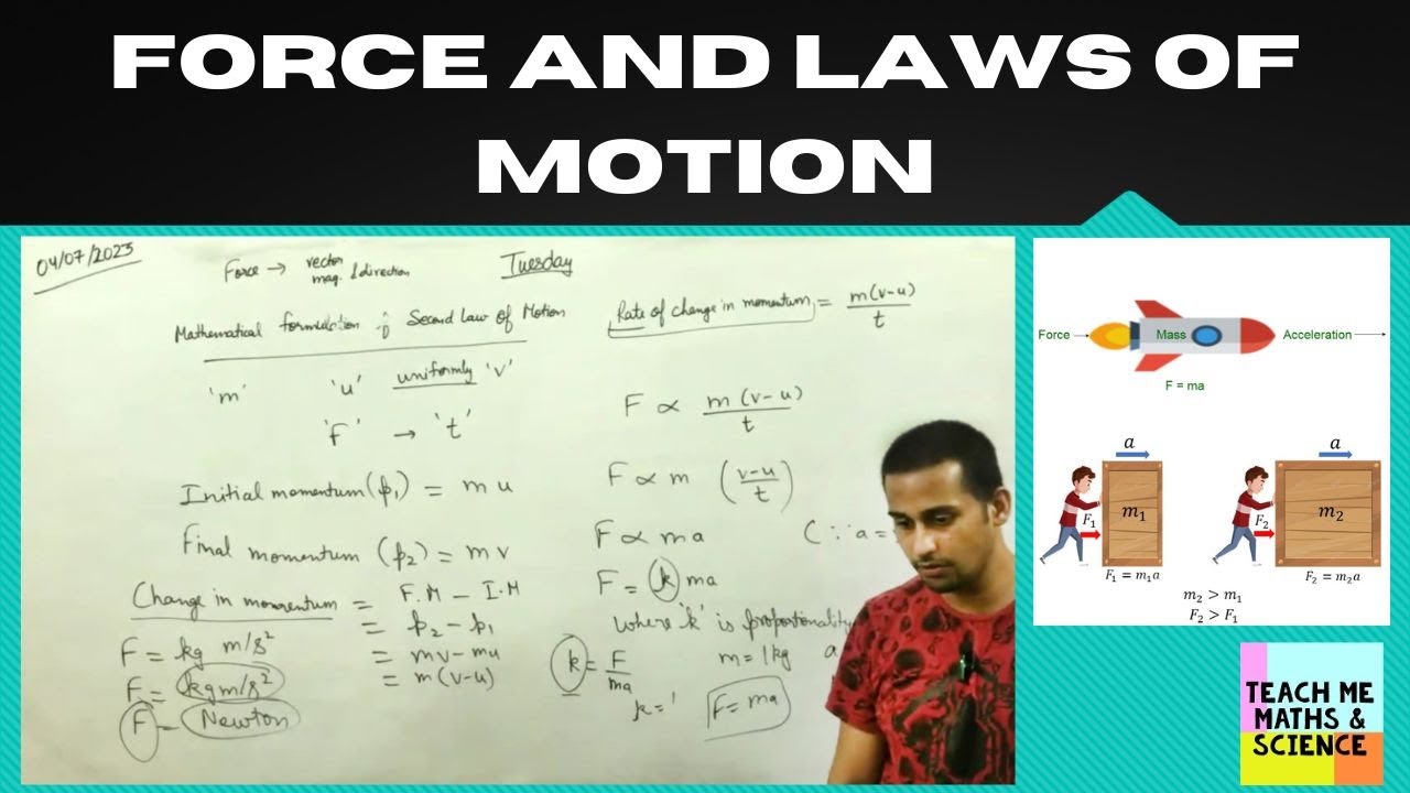 cbse-class-ix-ch-9-mathematical-formulation-of-second-law-of