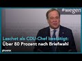 CDU-Vorsitz: Armin Laschet & Paul Ziemiak zu den offiziellen Briefwahl-Ergebnissen