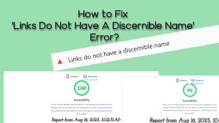 Links Do Not Have A Discernible Name - [Google Lighthouse PageSpeed Insights] - NextGen Digital