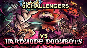 5 CHALLENGER PLAYERS VS DOOM BOTS (HARD MODE)