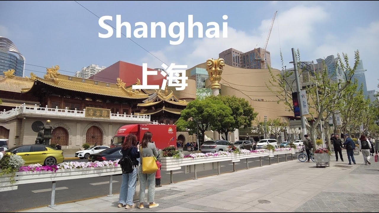 Shanghai, चीन | West Nanjing Road | पैदल यात्रा 4K