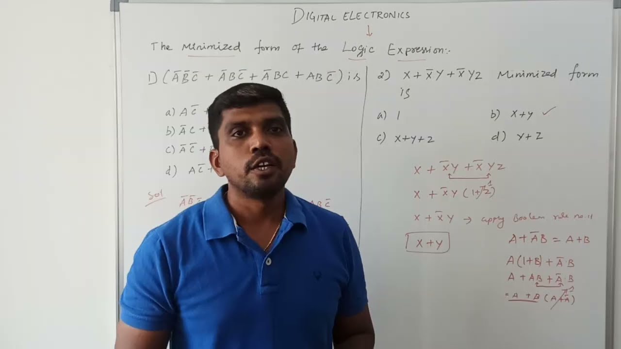 Minimized form of Logic Expression Problems | RRB,BHEL,GATE, DRDO Exam Preparation | S VIJAY Murugan