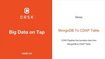 Learn CDAP: MongoDB to CDAP Table