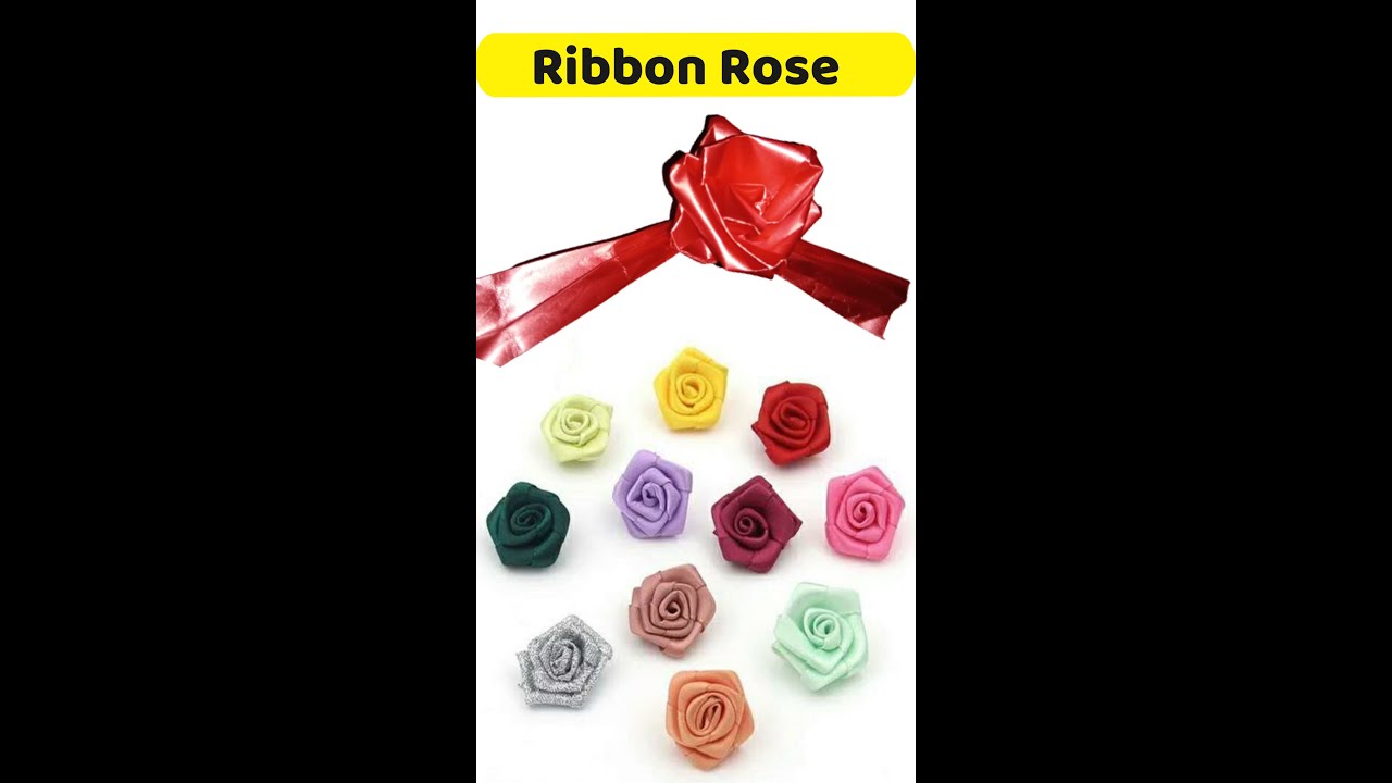 Ribbon Rose l Easy Craft l Rose l Easy making Rose Flower l shorts