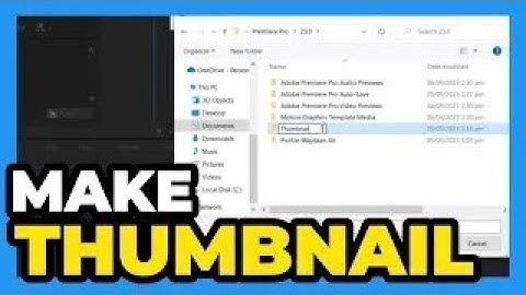 Premiere Pro CC   How to Make a Thumbnail 2025