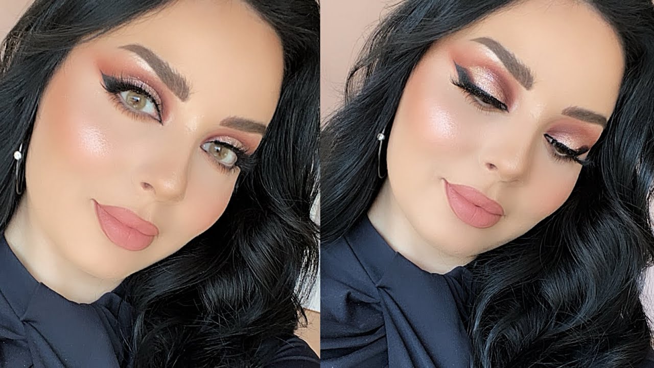 مكياج سهرة للعيون الناعسة و المدورة | لجين البيات