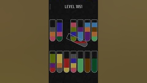 Water sort puzzle level 1851