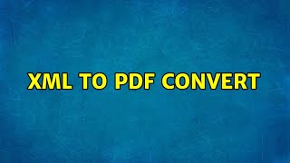 XML to PDF convert screenshot 5