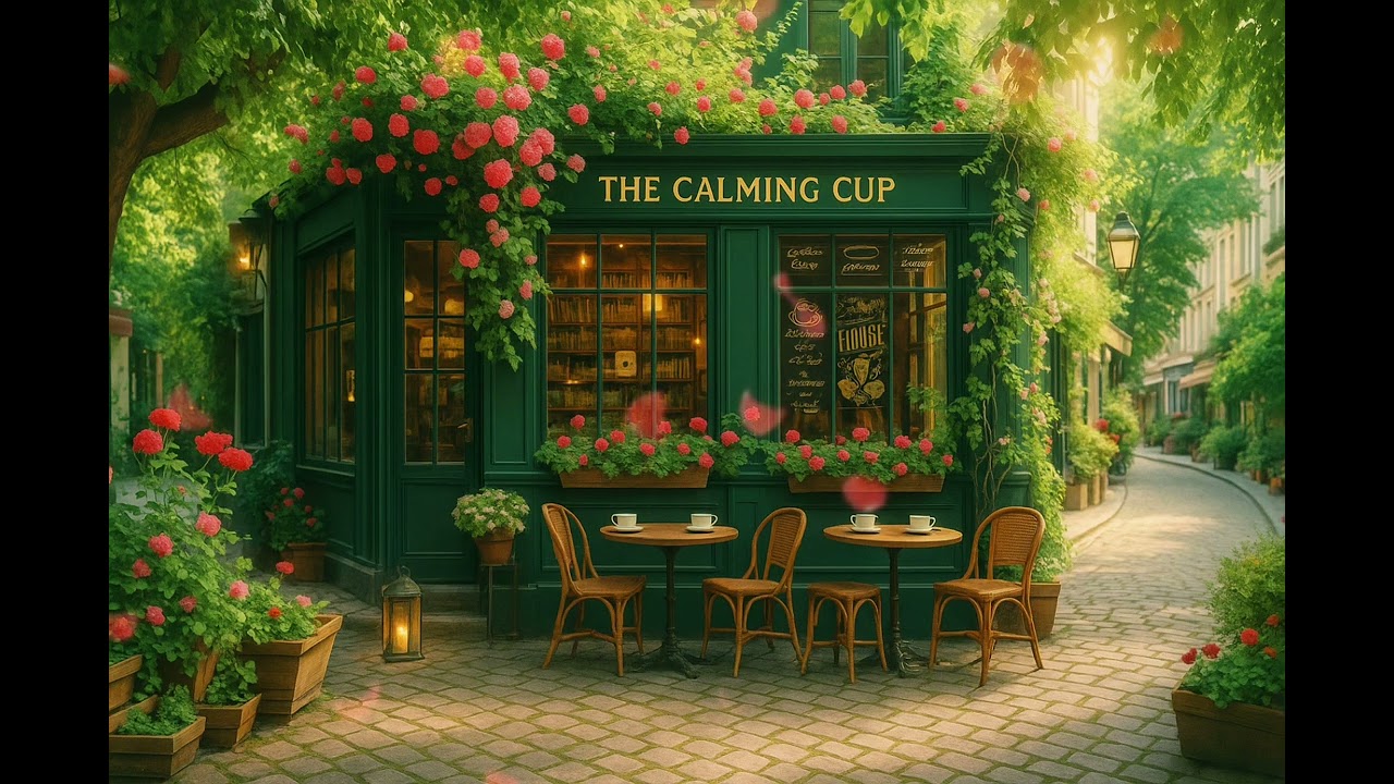 🌸 Cozy Paris Café Ambience ☕️ Relaxing Jazz Music & Coffee Shop Vibes for Study, Work & Relaxation 🎶