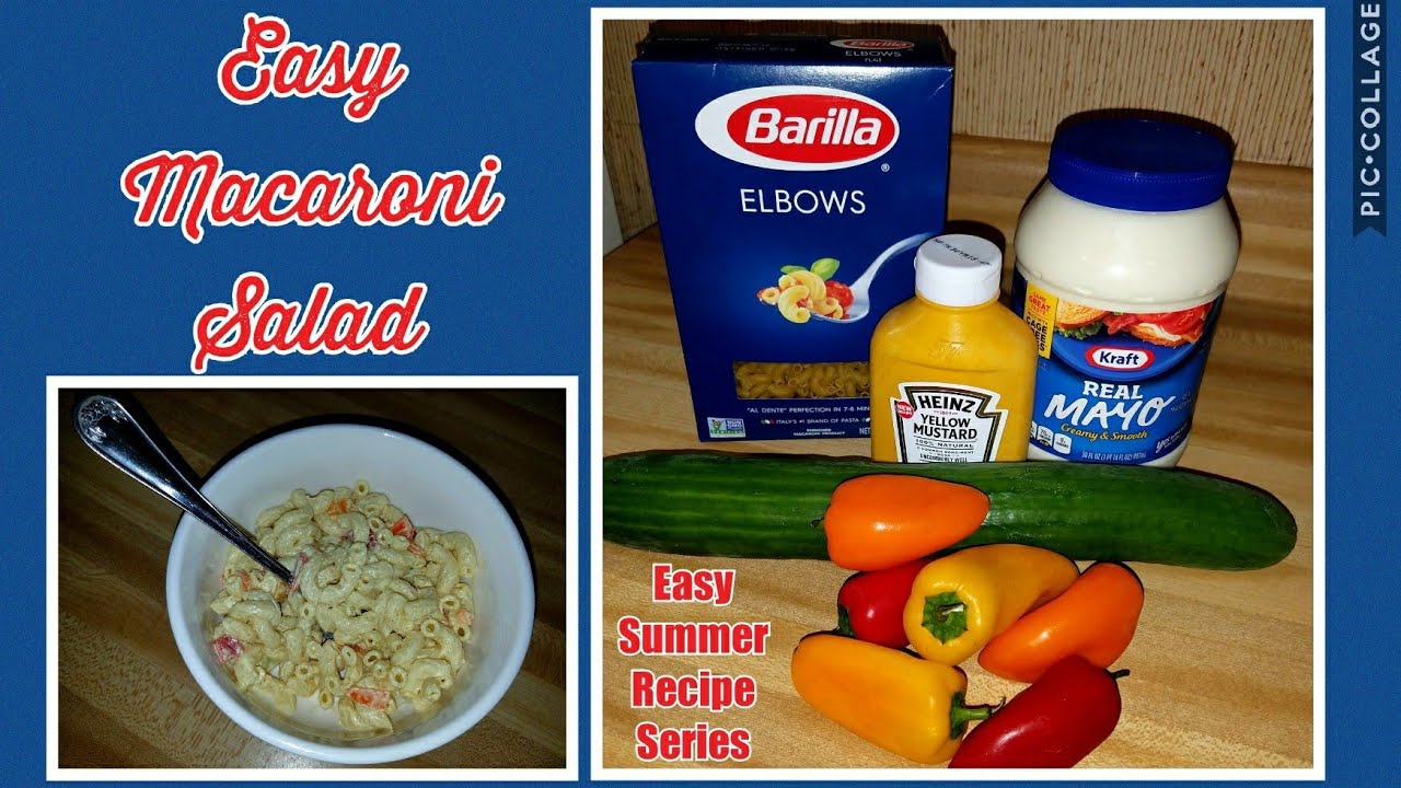 Macaroni Salad♡Easy Summer Recipes - YouTube