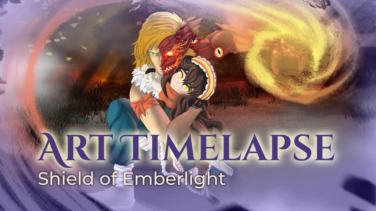 Shield of Emberlight | Character Illustration Timelapse