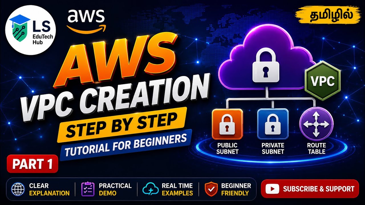 AWS VPC Creation Step by Step | Beginner Tutorial in tamil - YouTube
