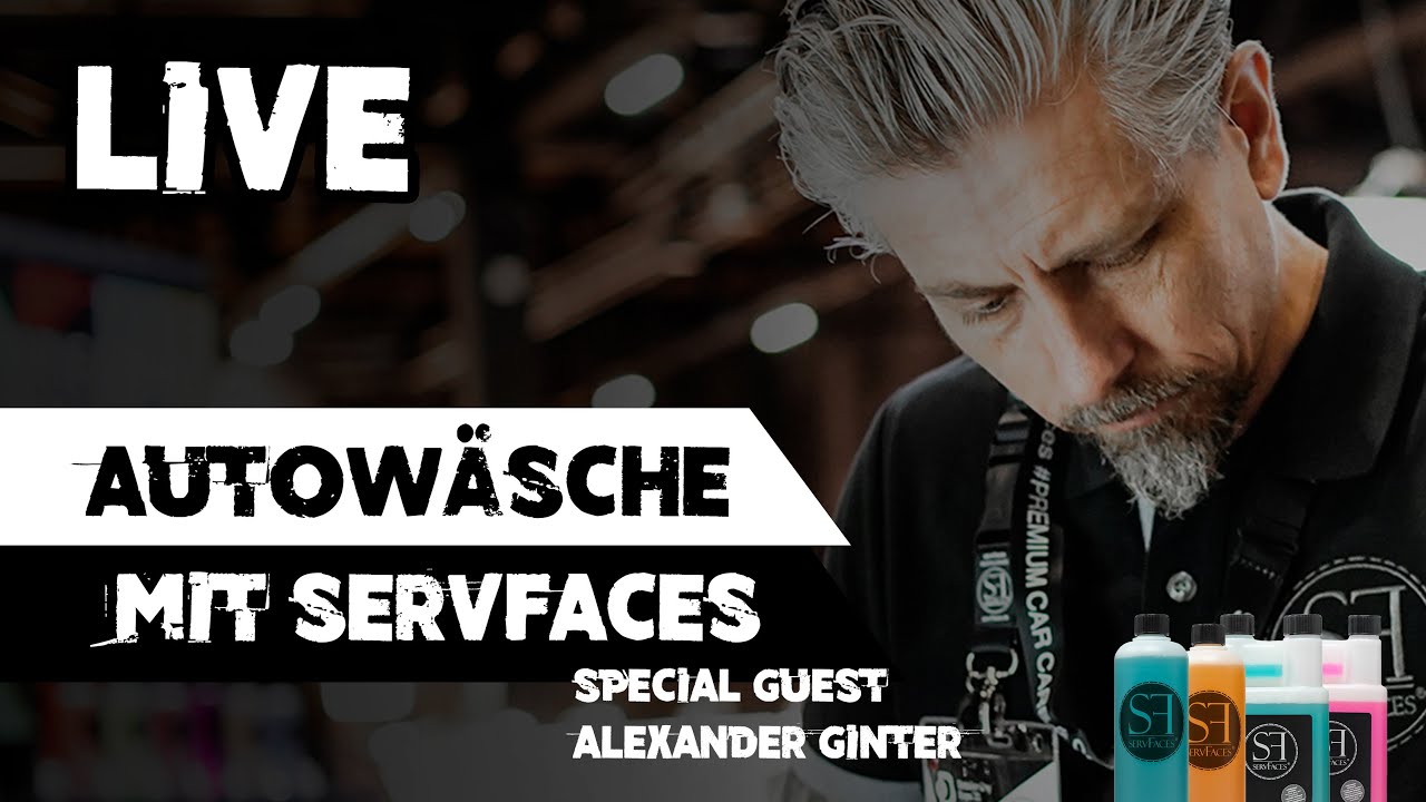 LIVE Autowäsche mit den neuen ServFaces Produkten // Mittwochabend ...