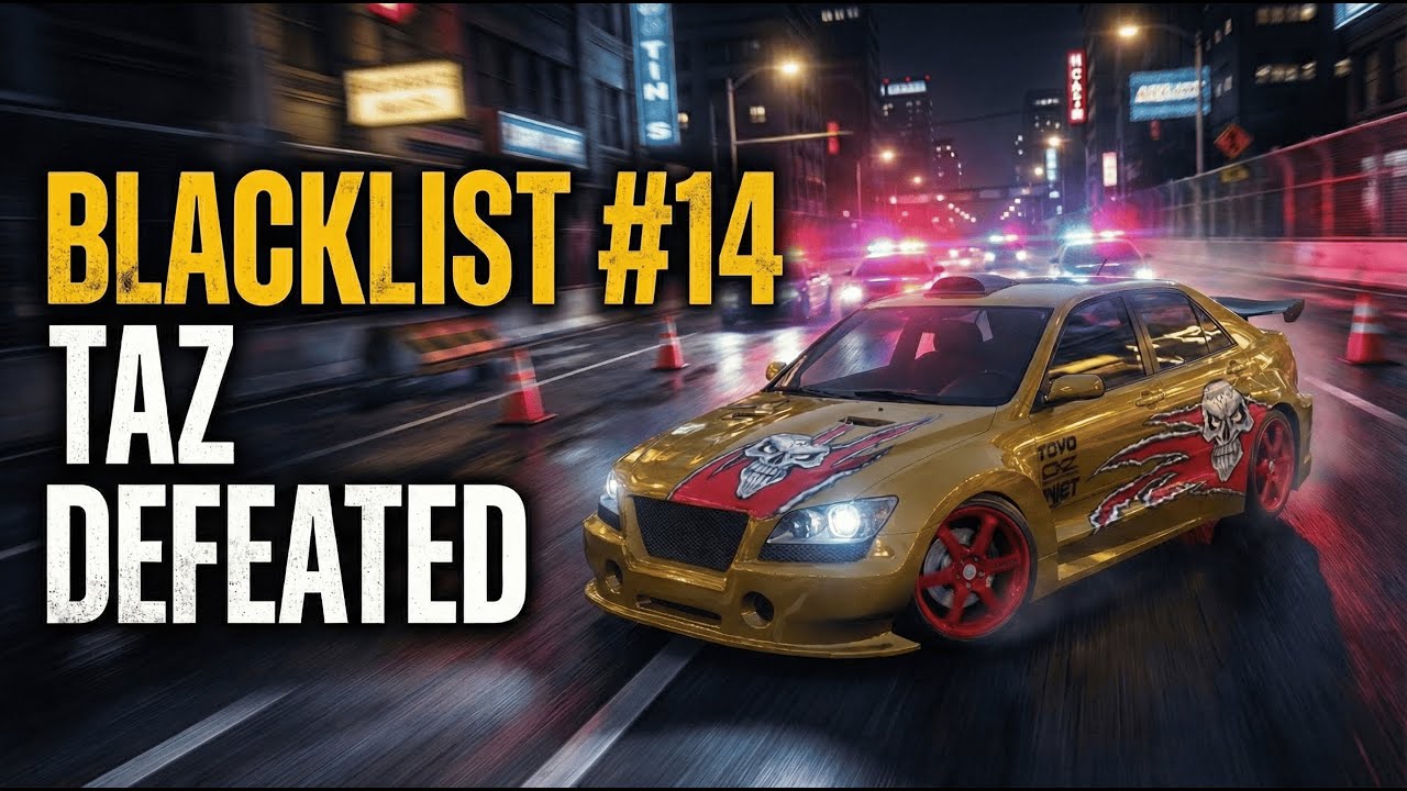 Defeating Taz | Blacklist #14 | Evo VS IS300 | Need for Speed Most Wanted (2005) Gameplay 2025 |
