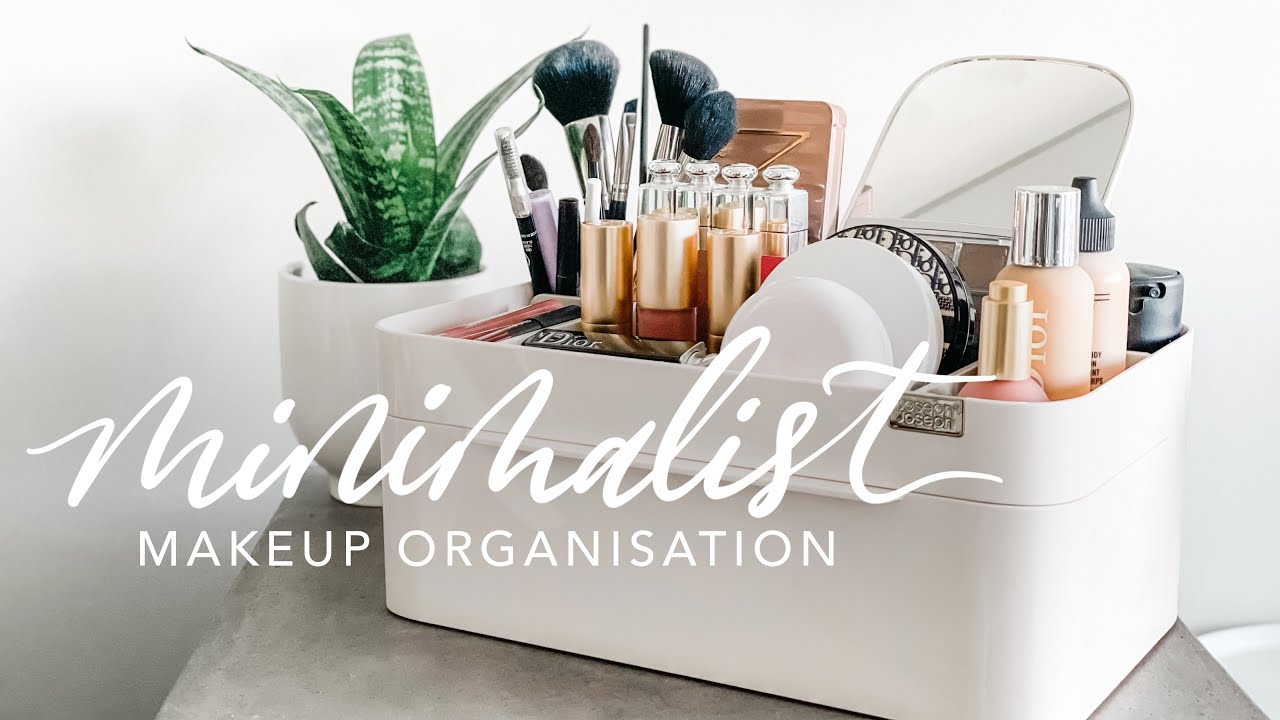 JOSEPH VIVA ORGANISER | Minimalist decluttered makeup organisation and - YouTube