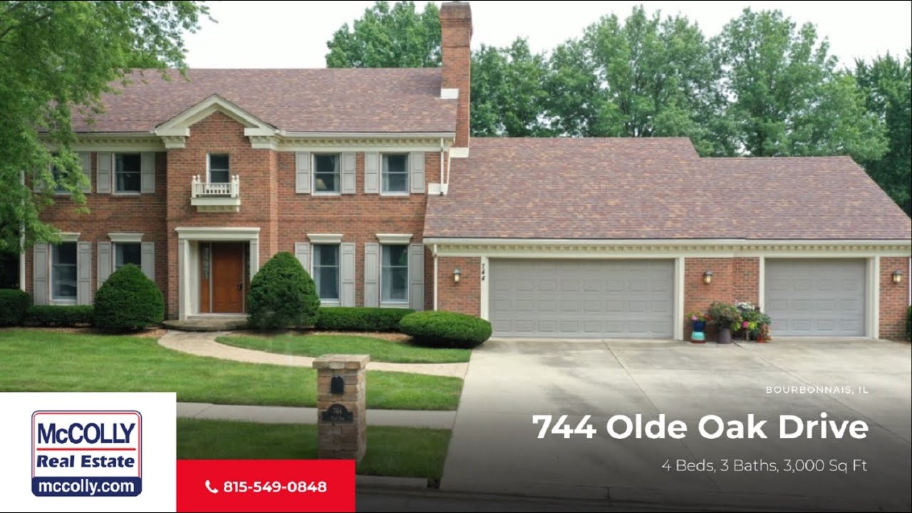 744 Olde Oak Drive, Bourbonnais, IL MLS 11157829 McColly YouTube