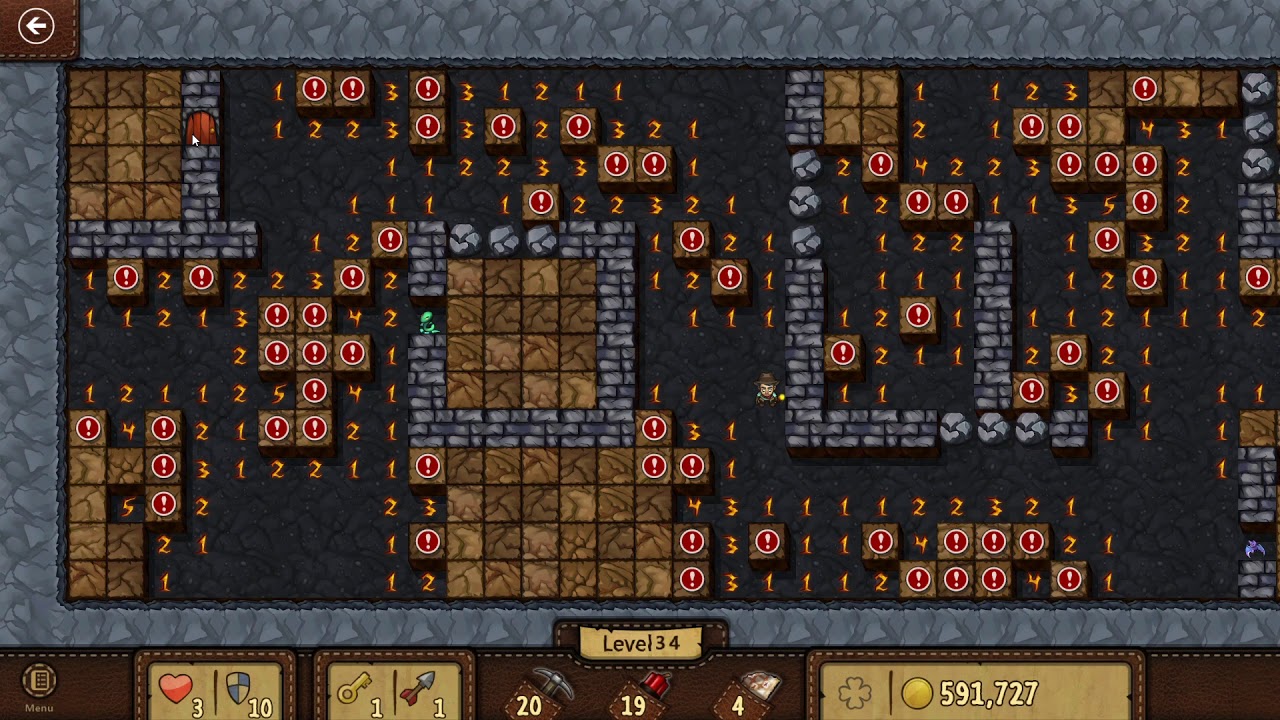 microsoft minesweeper adventure level