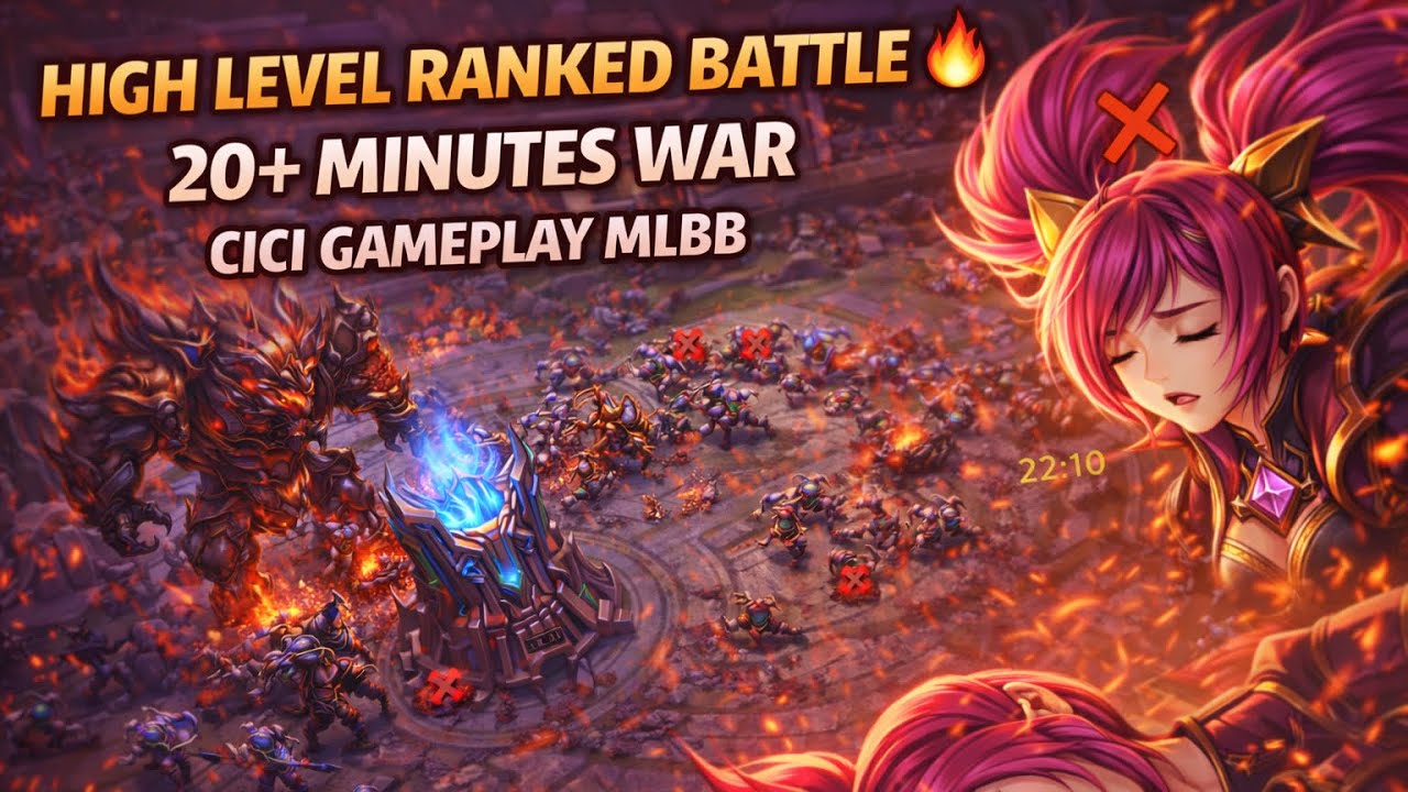 HIGH LEVEL RANKED BATTLE 🔥 20+ MINUTES WAR | CICI GAMEPLAY MLBB