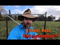 How to Use Steel Posts to Make an End Assembly  FenceStay Kit Review