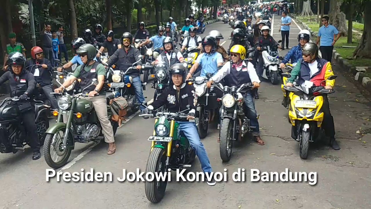  Jokowi Konvoi di Bandung, Jalan Ditutup