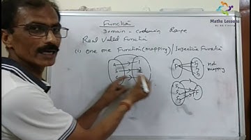 CBSE Class 12 - Relation and Function (PART 6 - One one and Many one Functions)