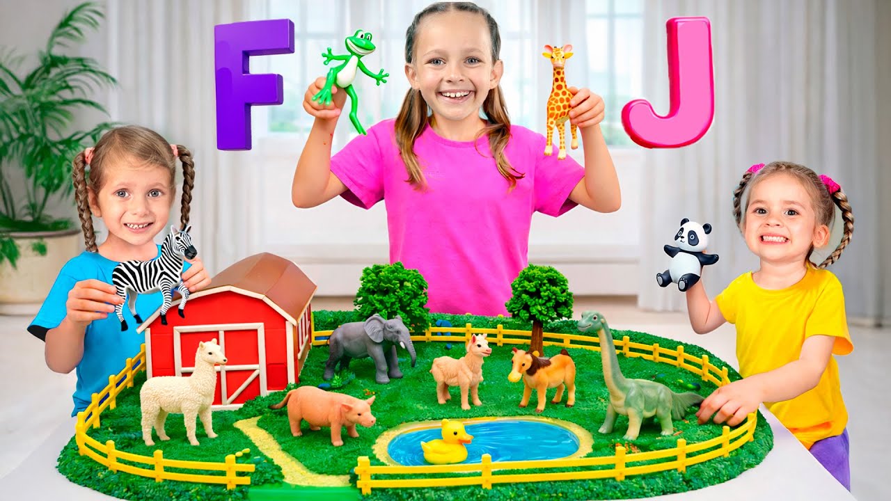 🐘😄 Aventura divertida em casa: aprender o alfabeto A a Z com animais